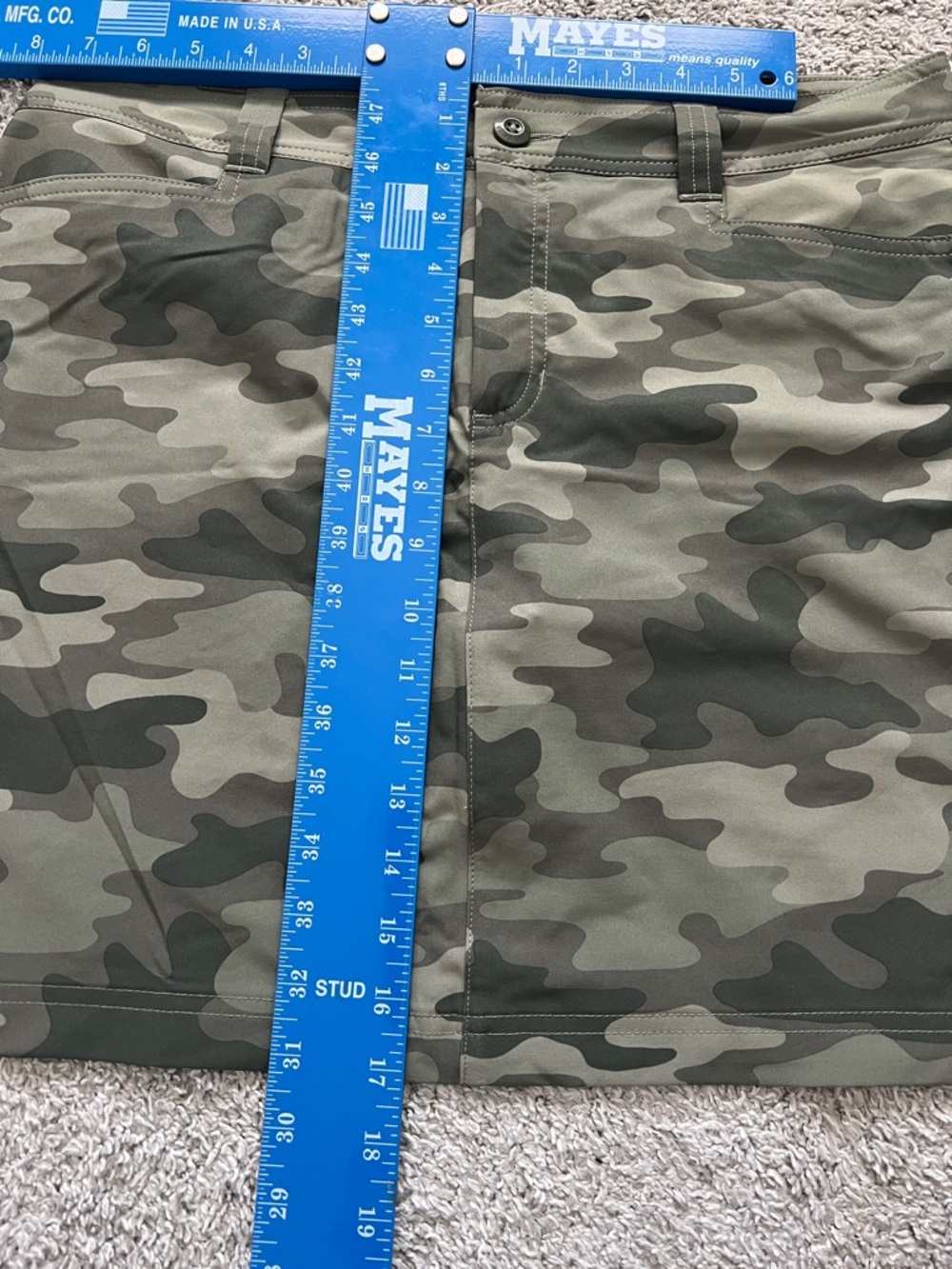 Eddie Bauer Olive Green Adventurer 2.0 Camo Sporty Mini Skirt/Skort - Size 10 - Picture 9 of 9